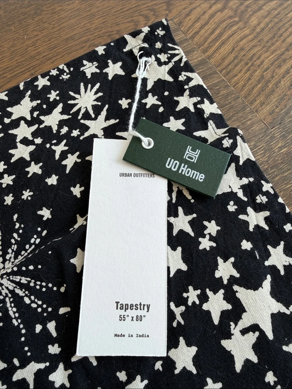 Urban Outfitters Black & White Phases of the Moon Starburst Tapestry